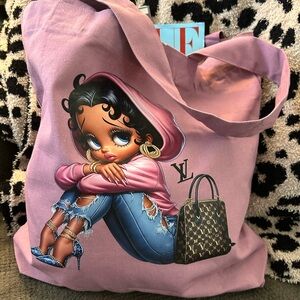BETTY BOOP LV GRAPHIC TOTE